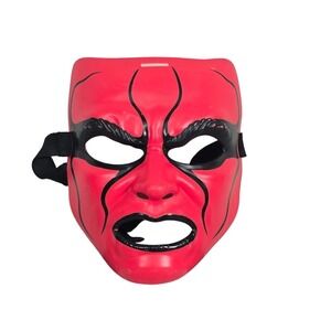 WWE Sting nWo Wolfpack Mask Kids One Size Red Black 2016 Mattel Wrestling Mask